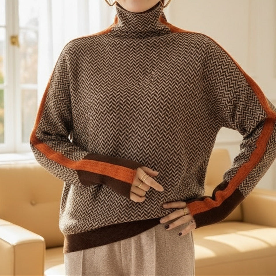 Eleanor | Luksusowy sweter w kratę