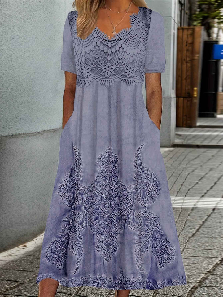 Indigo | Elegancka sukienka w kwiaty