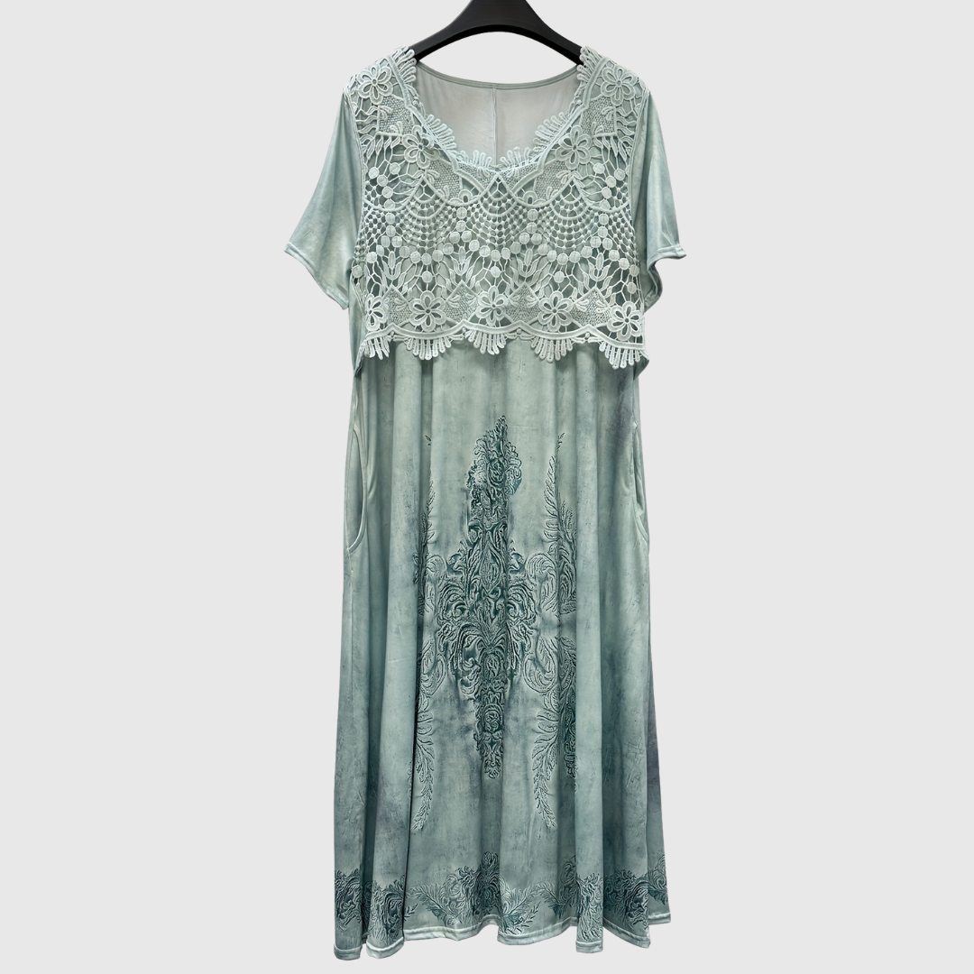 Indigo | Elegancka sukienka w kwiaty