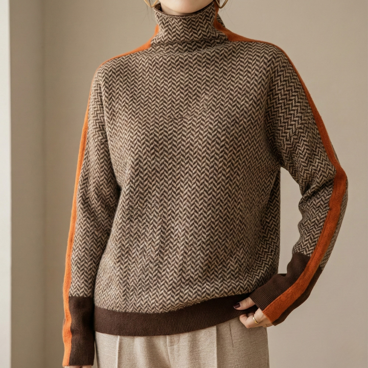 Eleanor | Luksusowy sweter w kratę