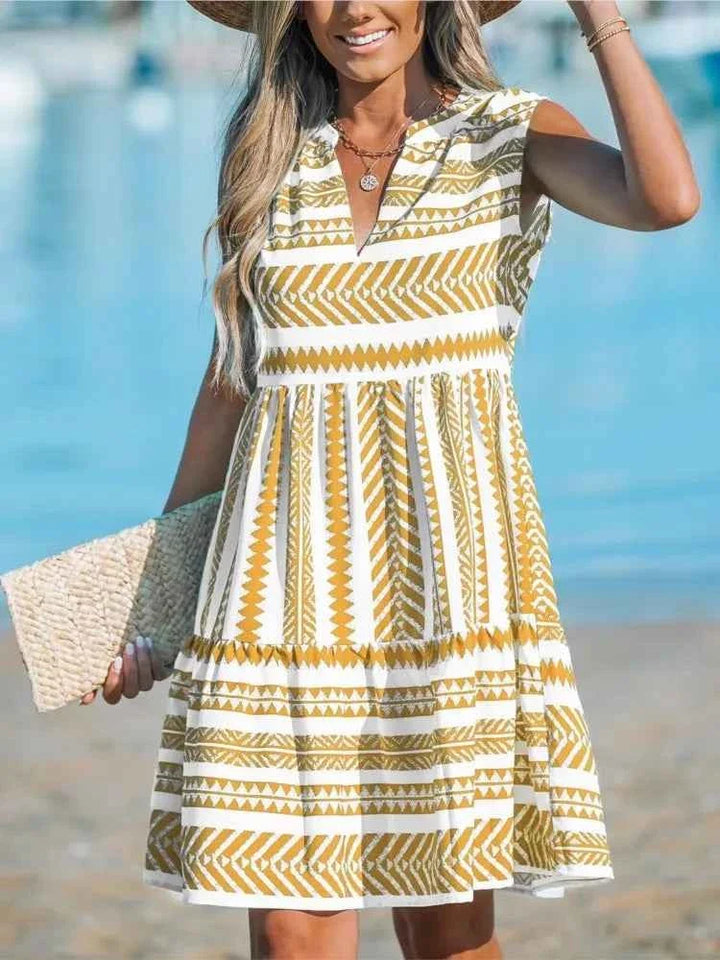 Katrina | Letnia sukienka z nadrukiem