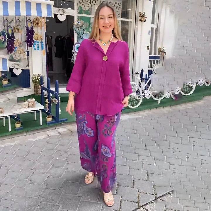 Flavia | Elegancki komplet w stylu boho
