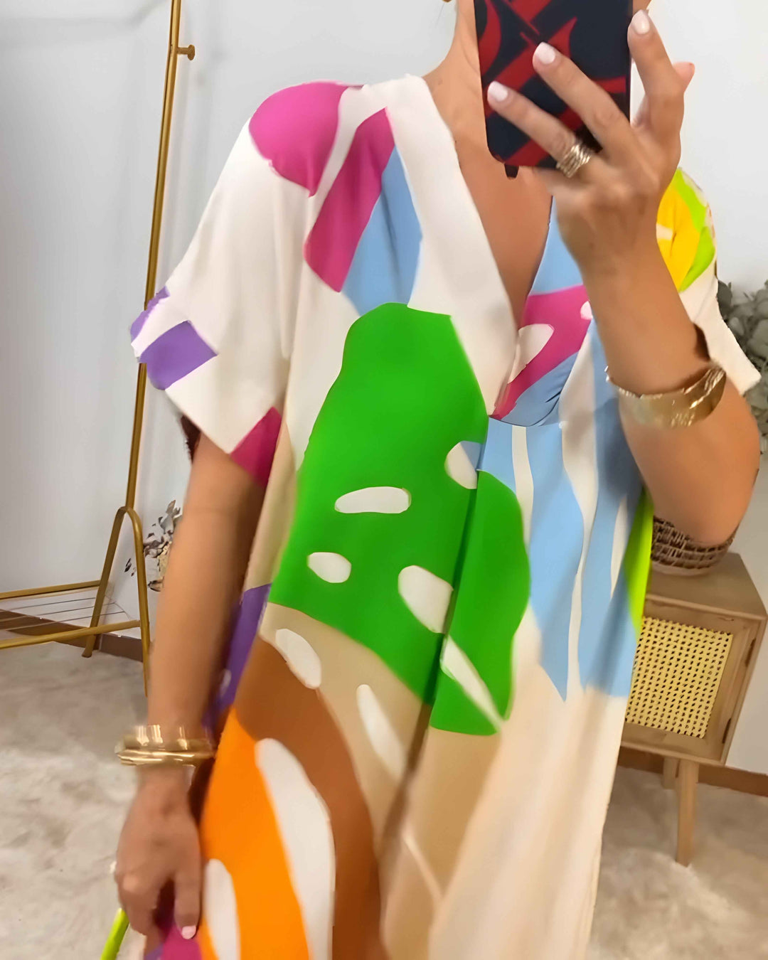 Rianna | Sukienka z nadrukiem