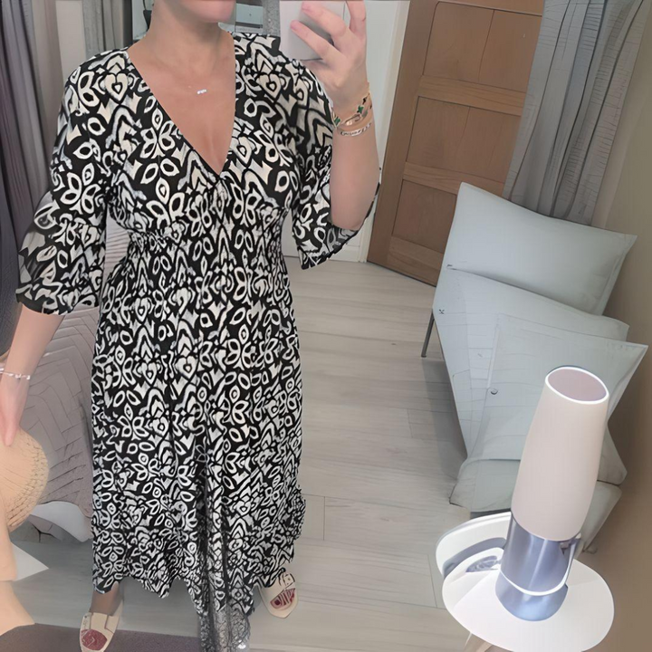 Lillia | Sukienka z nadrukiem