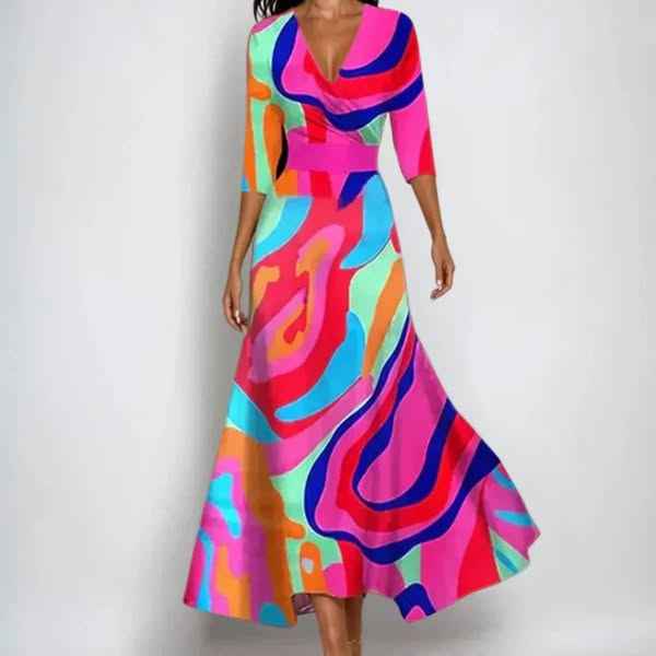 Emily | Elegancka sukienka w kwiaty